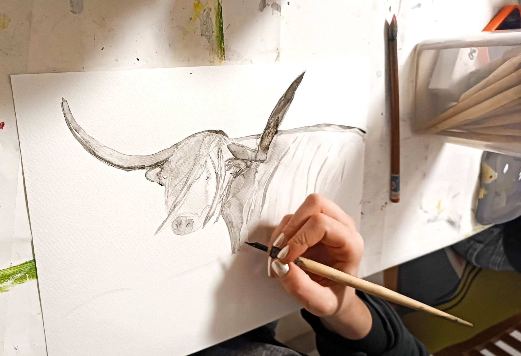 Morning Art Studio Session